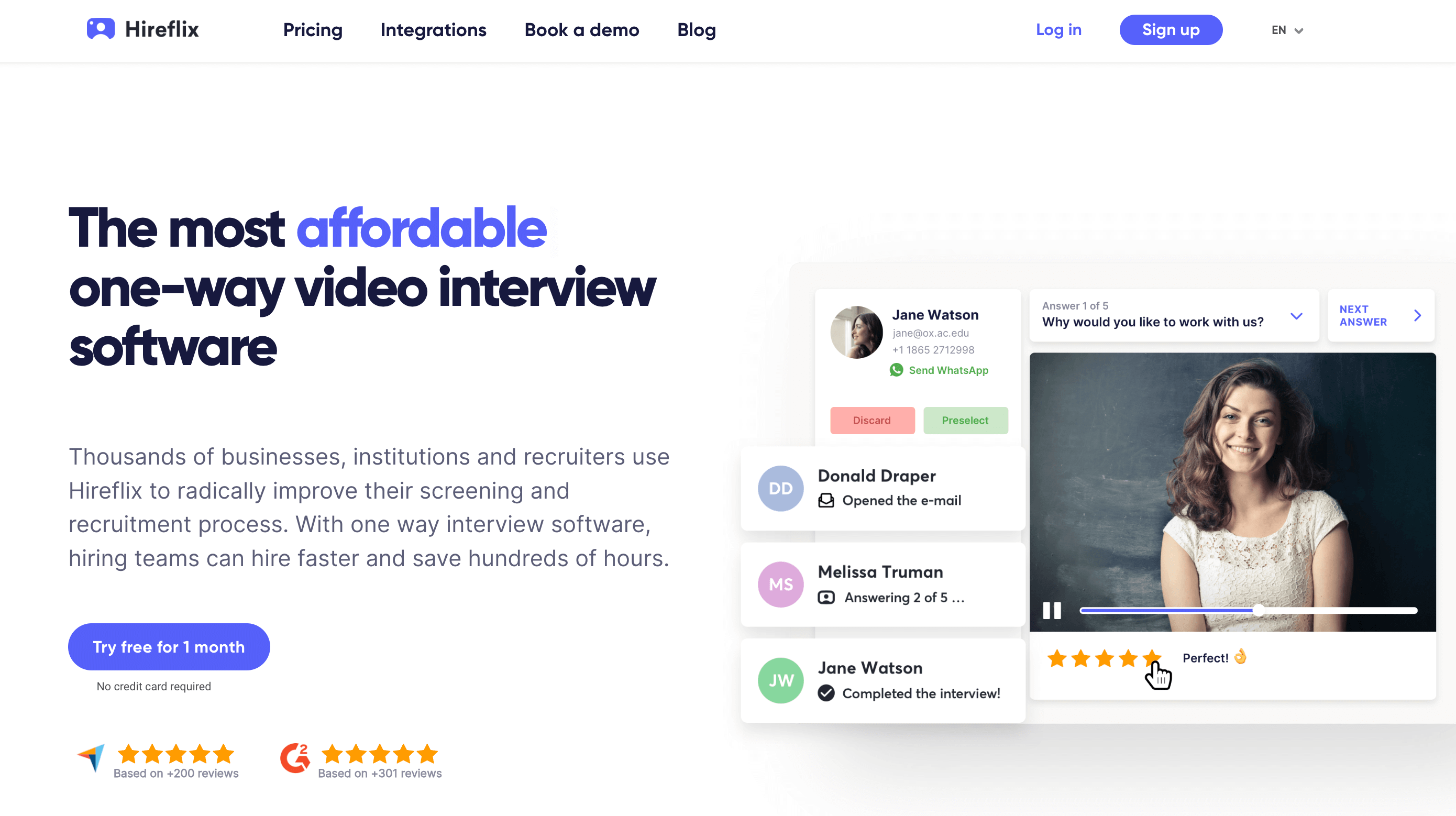 5 Best Video Interview Software: Use Cases, Features & Templates